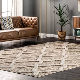 Stephanie Textured Trellis Rug secondary image