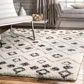 5' 3" x 7' 6" Expo Shag Diamond Rug secondary image
