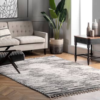 Shaded Chevron with Tassels Rug secondary image