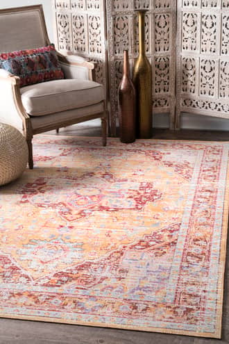 Tinted Cartouche Medallion Rug secondary image