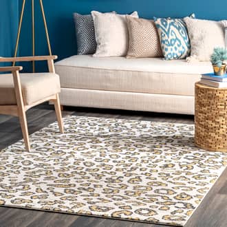 5' x 7' 5" Coraline Leopard Printed Rug secondary image