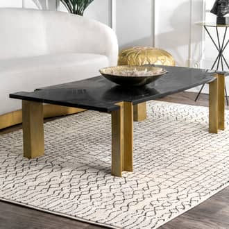 Gray Bosphorus Rippled Moroccan rug