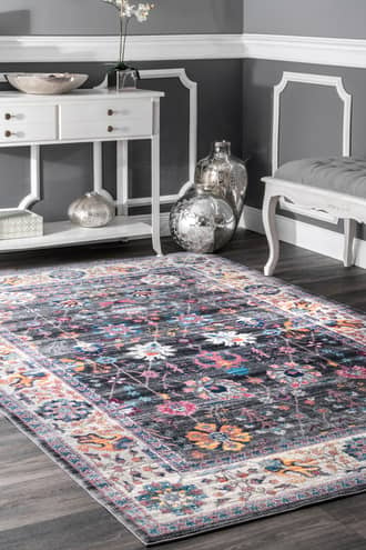 Classic Tinted Floral Rug secondary image