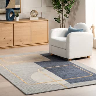 Ayla Abstract Striped Rug secondary image