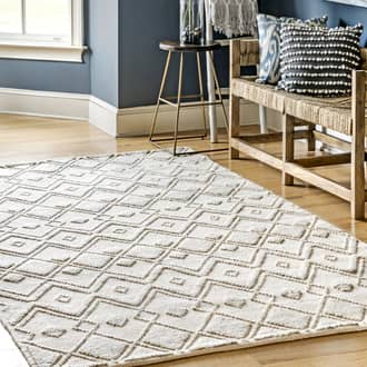 5' x 8' Dotted Diamonds Texture Rug secondary image
