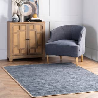 Solid Leather Flatweave Rug secondary image