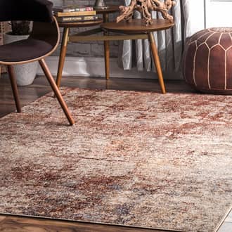 Rust Tylestone Abstract Mosaic rug - Contemporary Rectangle 7' 6in x 9' 6in