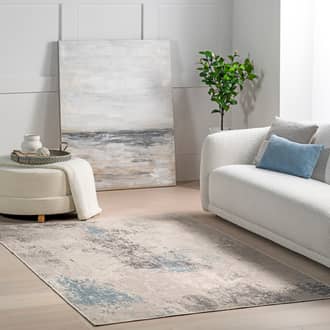 4' x 6' Olivie Modern Abstract Washable Rug secondary image