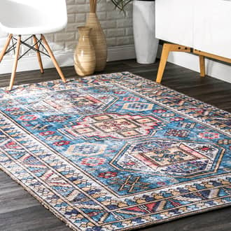 Blue Botaniq Idyllic Totem rug - Bohemian Rectangle 7' 6in x 9' 6in