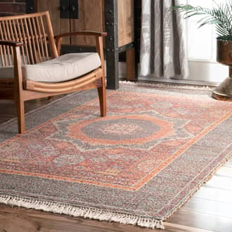 Multi Botaniq Sunny Medallion Tassel rug - Natural Fibers Rectangle 7' 6in x 9' 6in