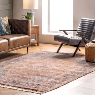 Multi Botaniq Plated Floral Medallion rug - Natural Fibers Rectangle 8' x 10'