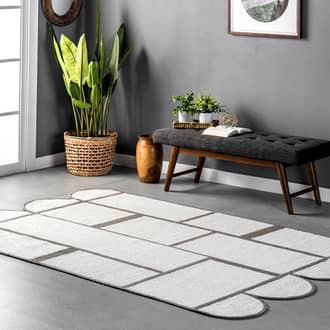 Brown Jamboree Maggie Contemporary Shapes Indoor/Outdoor rug - Contemporary Rectangle 5' x 8'
