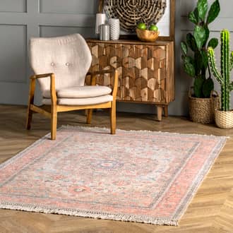 Floral Plated Medallion Rug secondary image