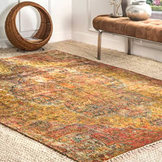 Gold Dawn Tribal Vibrance rug - Traditional Rectangle 7' 6in x 9' 6in