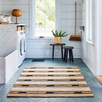 Raleigh Striped Jute Rug secondary image