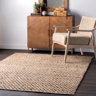 Natural Posada Textured Basketweave rug - Casuals Rectangle 7' 6in x 9' 6in
