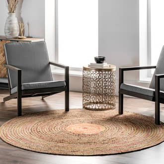 Multi Beachstone Braided Jute rug - Casuals Round 8'