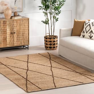 Augusta Abstract Lined Jute Rug secondary image