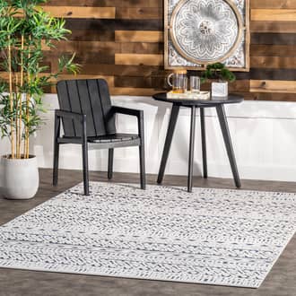 6' 7" x 9' Avery Banded Textured Indoor/Outdoor Rug secondary image