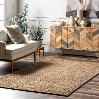 Norrie Textured Solid Jute Rug secondary image