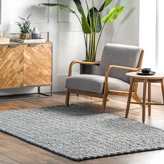 Sutton Solid Chevron Rug secondary image