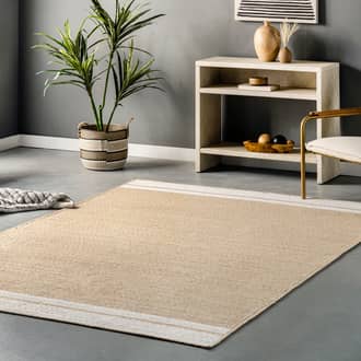 Luann Solid Bordered Rug secondary image
