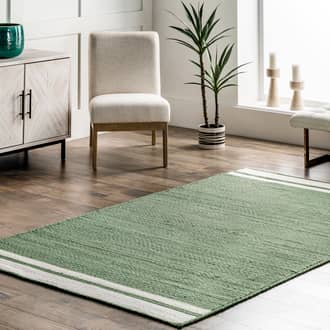 Luann Solid Bordered Rug secondary image