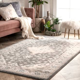 Cream Splendora Barbed Medallion rug