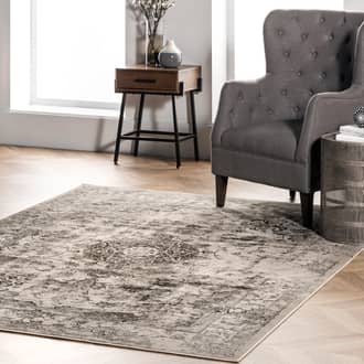 Faded Crowned Rosette Rug secondary image