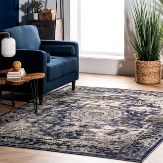 Faded Crowned Rosette Rug secondary image