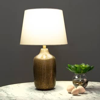 24-inch Elizabeth Aluminum Honeycomb Table Lamp secondary image