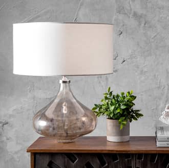21-inch Cloudy Glass Teardrop Table Lamp secondary image