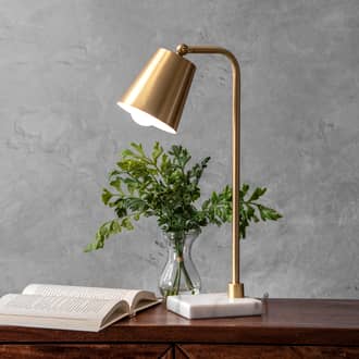 20-inch Hanging Bell on Marble Table Lamp secondary image