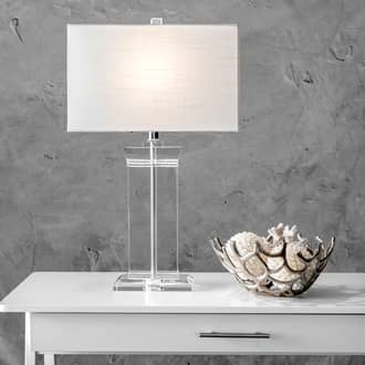 25-inch Helena Crystal Ionic Column Table Lamp secondary image