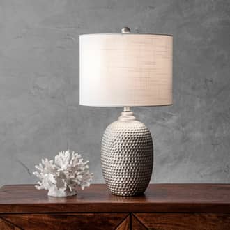 21-inch Stippled Ceramic Vase Table Lamp secondary image