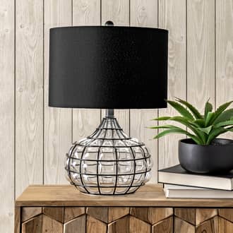 20-inch Wire Framed Glass Vase Table Lamp secondary image