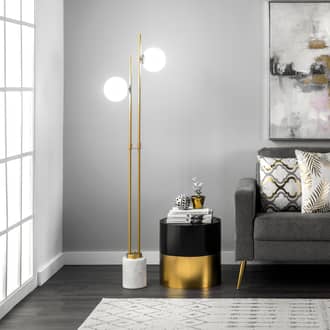 63-inch Twin Pronged Metal Floor Lamp secondary image