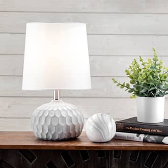 16-inch Recessed Cement Globe Table Lamp secondary image