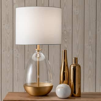 25-inch Domed Glass Iron Table Lamp secondary image