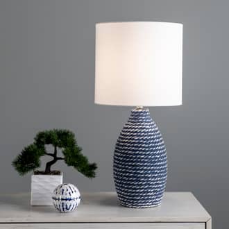 27-inch Ceramic Coiled Texture Table Lamp secondary image