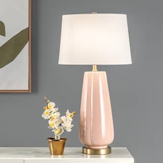 28-inch Golden Lotus Ceramic Table Lamp secondary image