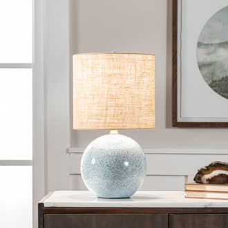 18-inch Ceramic Seaside Dotted Table Lamp secondary image
