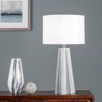 27-inch Pleated Glass Obelisk Table Lamp secondary image
