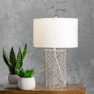 23-inch Metal Wire Mesh Basket Table Lamp secondary image