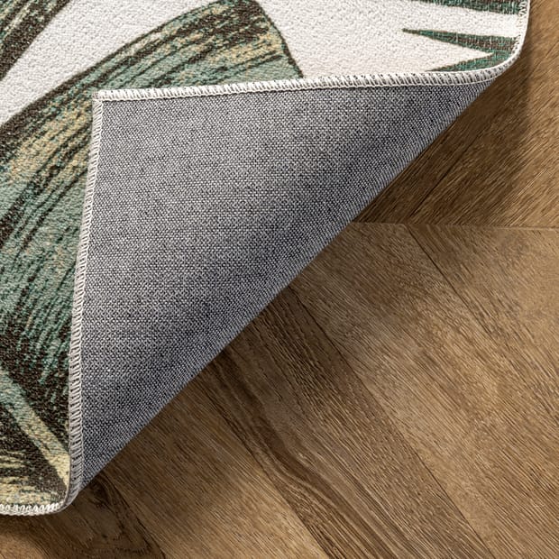 Rain Haven Jungle Washable Olive Rug, How Do Outdoor Rugs Hold Up In Rainforest