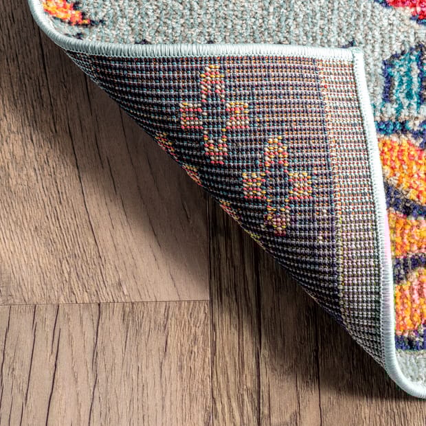 Chroma Alessandra Southwestern Faded Blue Rug