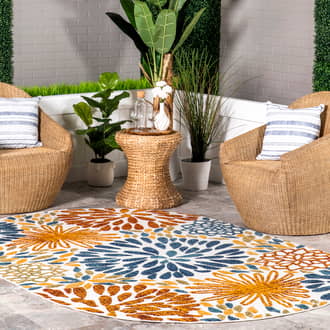 6' x 9' Floral Fireworks Indoor/Outdoor Rug secondary image