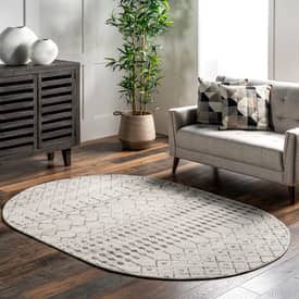 Bosphorus Moroccan Trellis Grey Rug