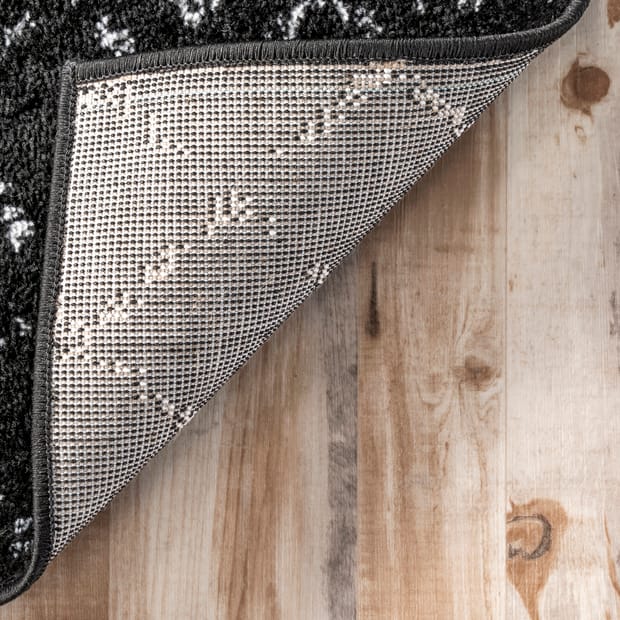 Bosphorus Moroccan Trellis Black And White Rug