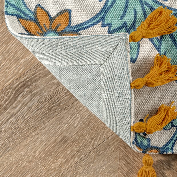 Thomas Paul Printed Flatweave Cotton Giant Octopus Multi Rug